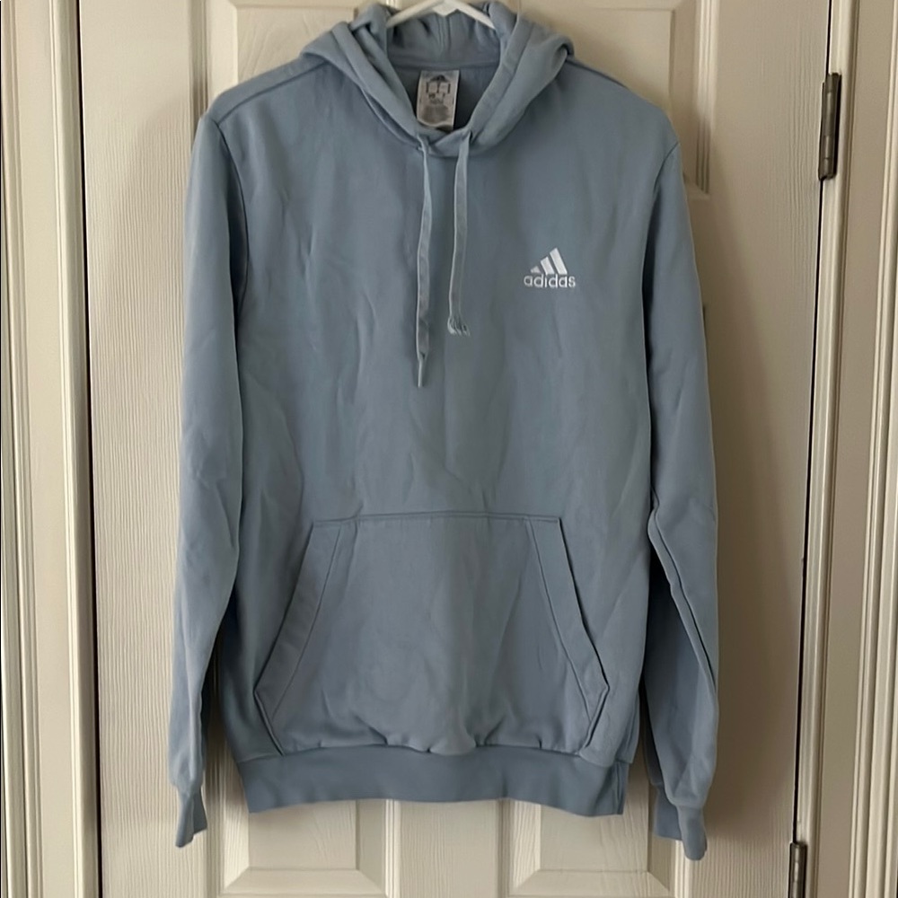 Adidas Sky Blue Pullover Hoodie